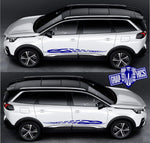 Racing Decal Sticker Side Door StripeS Stickers For Peugeot 5008 - Brothers-Graphics