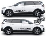 Racing Decal Sticker Side Door StripeS Stickers For Peugeot 5008 - Brothers-Graphics