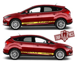 Racing Decals Vinyl Stickers for Ford Focus - Brothers-Graphics