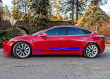 Racing Design Graphic For Tesla Model 3 | Model X Stickers | Model Y Stickers Tesla Model S decals