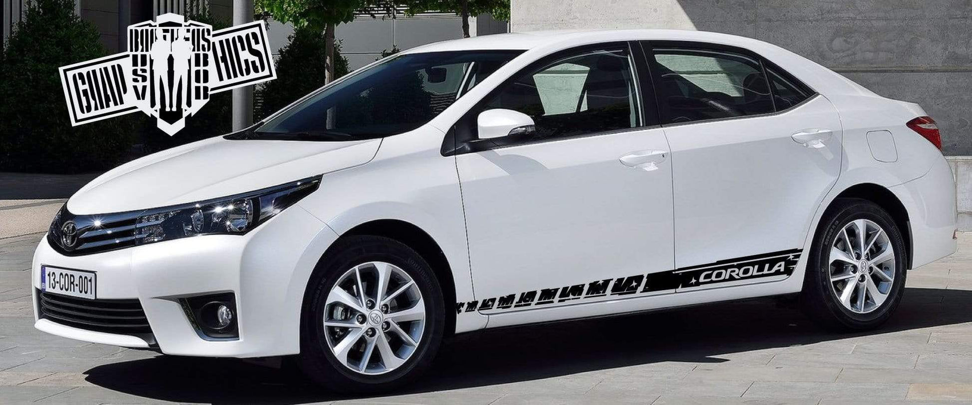 Racing Graphics Line Sticker Car Vinyl Stripes Fit Toyota Corolla 2000-2020 - Brothers-Graphics