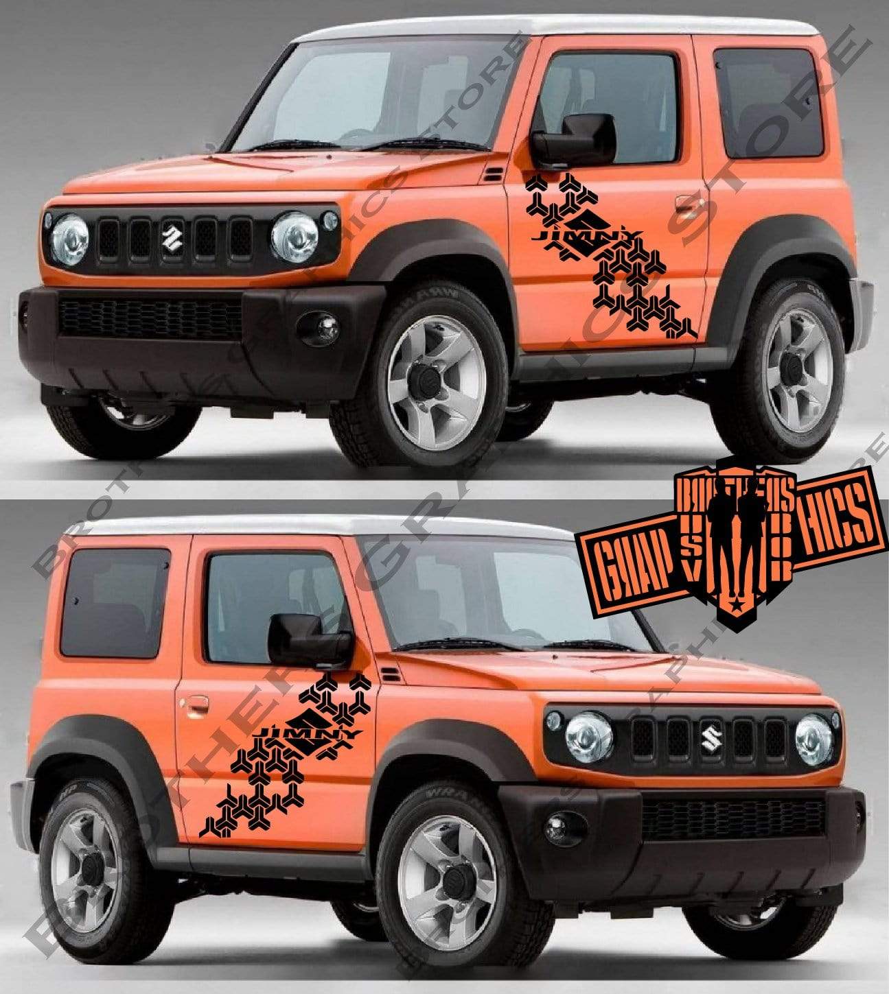 Racing Graphics Line Sticker Vinyl Stripes For Suzuki Jimny - Brothers-Graphics