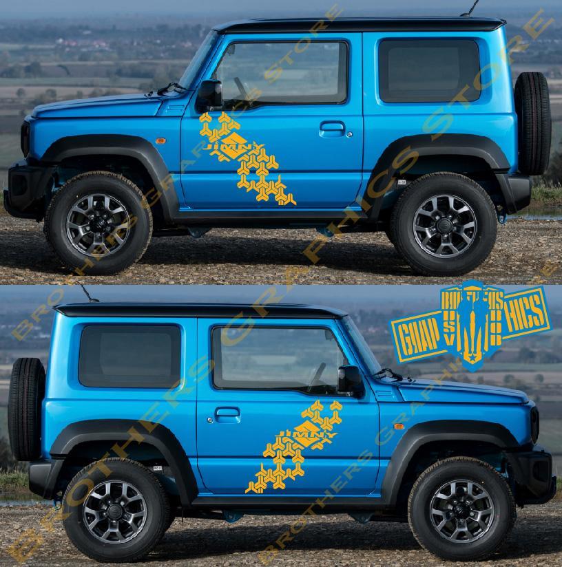 Racing Graphics Line Sticker Vinyl Stripes For Suzuki Jimny - Brothers-Graphics