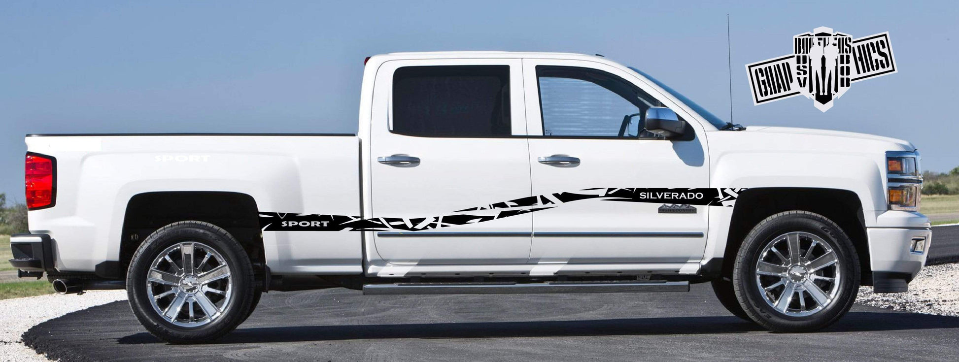 Racing Graphics Sticker Car Vinyl Stripes Fit Chevrolet Silverado 2002-2021 - Brothers-Graphics