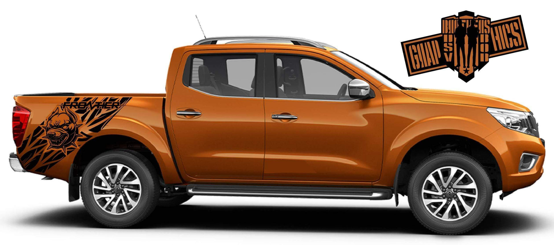 Racing Graphics Sticker Car Vinyl Stripes For Nissan Frontier 2005-2020 - Brothers-Graphics