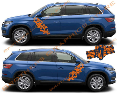 Racing Graphics Sticker Car Vinyl Stripes For Skoda Kodiaq - Brothers-Graphics