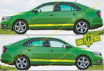 Racing Graphics Sticker Car Vinyl Stripes For Skoda Rapid - Brothers-Graphics