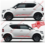 Racing Graphics Sticker Car Vinyl Stripes For Suzuki Ignis - Brothers-Graphics