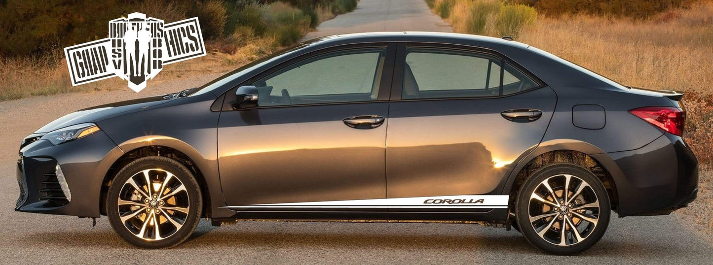 Racing Graphics Sticker Car Vinyl Stripes For Toyota Corolla 2000-2021 - Brothers-Graphics