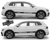 Racing Graphics Stickers Car Side Vinyl Stripes For VW Tiguan - Brothers-Graphics