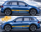 Racing Graphics Stickers Car Side Vinyl Stripes For VW Tiguan - Brothers-Graphics