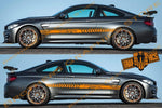 Racing Line Sticker Car Side Vinyl Stripe For BMW M4 - Brothers-Graphics