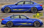 Racing Line Sticker Car Side Vinyl Stripe For BMW M5 - Brothers-Graphics