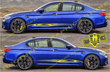 Racing Line Sticker Car Side Vinyl Stripe For BMW M5 - Brothers-Graphics