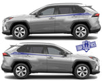 Racing Line Sticker Car Side Vinyl Stripe For Toyota Rav4 - Brothers-Graphics