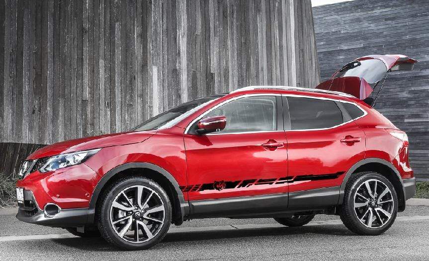Autocollants de sport de course en vinyle pour Nissan Qashqai
