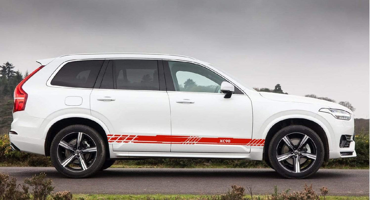 Autocollants en vinyle à rayures pour Volvo XC90, nouveau design unique 
