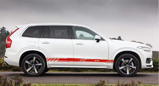Autocollants en vinyle à rayures pour Volvo XC90, nouveau design unique 