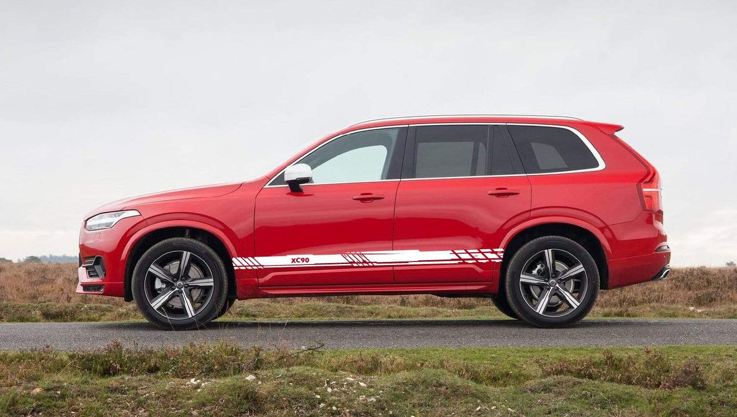 Autocollants en vinyle à rayures pour Volvo XC90, nouveau design unique 
