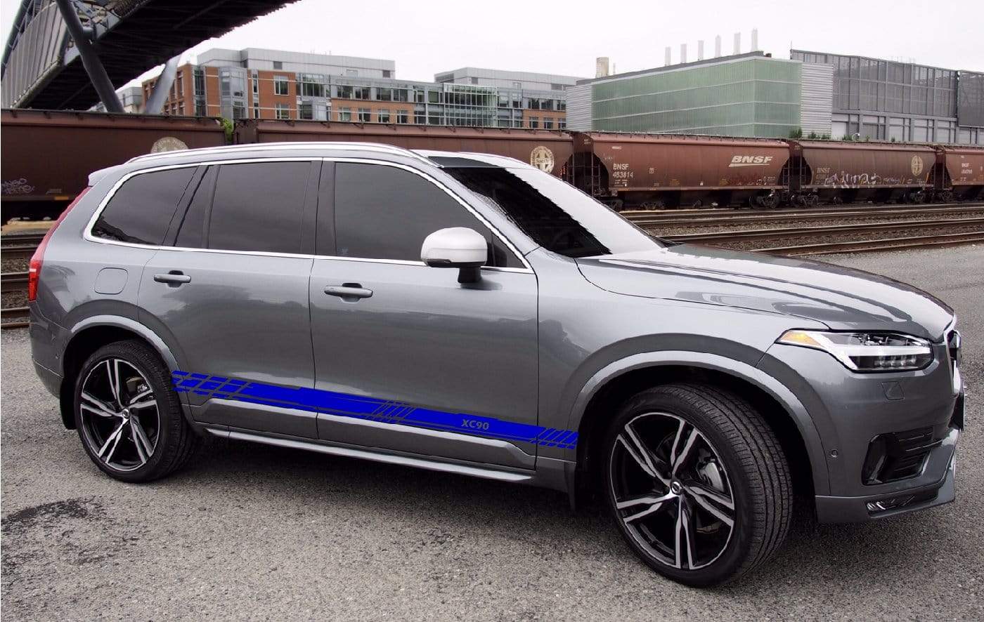 Autocollants en vinyle à rayures pour Volvo XC90, nouveau design unique 
