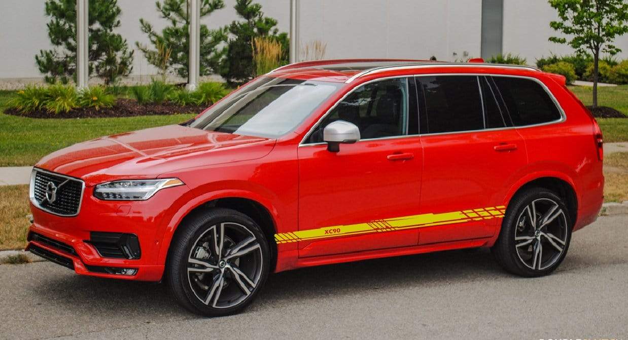 Autocollants en vinyle à rayures pour Volvo XC90, nouveau design unique 