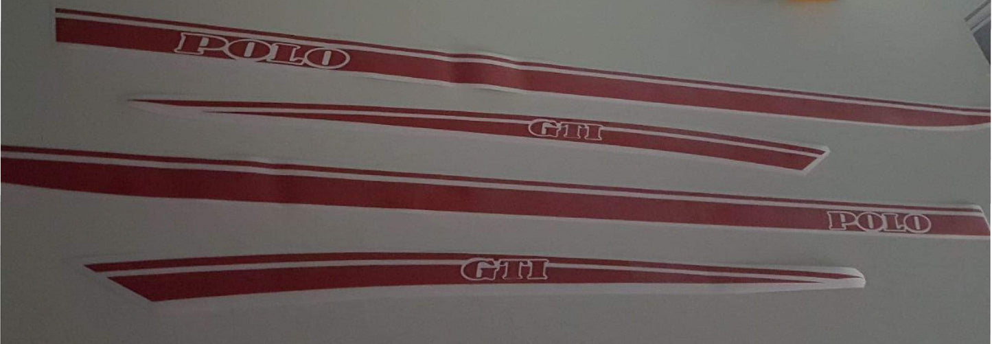 Racing Stripes Custom vinyl decals For vw Polo 1994-2021 - Brothers-Graphics