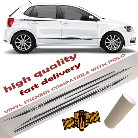 Vinyl Graphics Racing Stripes Decal Car Stickers For VW Polo 1994-2021