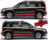 Racing Stripes graphic decals stickers for Skoda Yeti - Brothers-Graphics