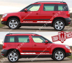 Racing Stripes graphic decals stickers for Skoda Yeti - Brothers-Graphics