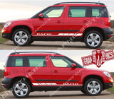 Racing Stripes graphic decals stickers for Skoda Yeti - Brothers-Graphics