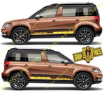 Racing Stripes graphic decals stickers for Skoda Yeti - Brothers-Graphics