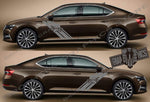 Racing Stripes Sticker Car Vinyl Decal For Skoda Superb - Brothers-Graphics