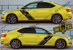 Racing Stripes Sticker Car Vinyl Decal For Skoda Superb - Brothers-Graphics