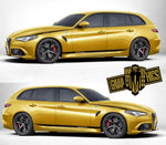 Racing Stripes Stickers For Alfa Romeo Giulia - Brothers-Graphics