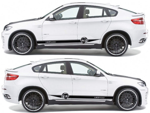 Racing Stripes Stickers Vinyl decals for BMW X6 - Brothers-Graphics