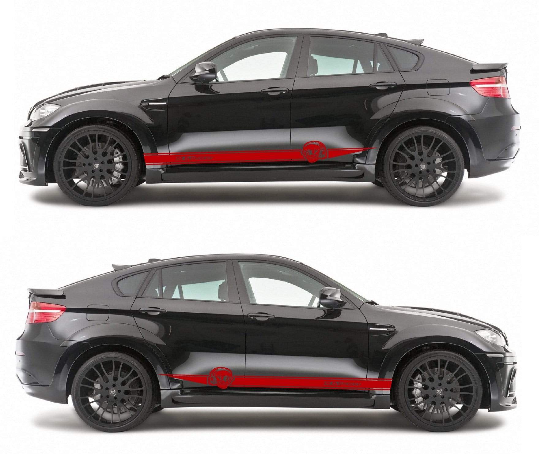 Racing Stripes Stickers Vinyl decals for BMW X6 - Brothers-Graphics