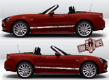 Racing Stripes Vinyl Sticker Side Door Decal For Fiat Spider 124 stickers - Brothers-Graphics