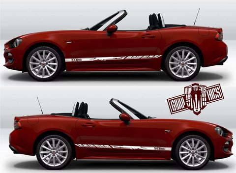 Racing Stripes Vinyl Sticker Side Door Decal For Fiat Spider 124 stickers - Brothers-Graphics