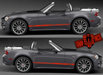 Racing Stripes Vinyl Sticker Side Door Decal For Fiat Spider 124 stickers - Brothers-Graphics