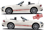 Racing Stripes Vinyl Sticker Side Door Decal For Fiat Spider 124 stickers - Brothers-Graphics