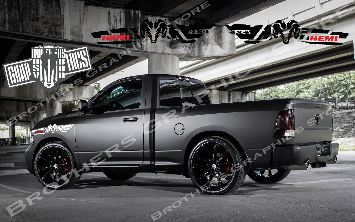 Autocollants Dodge Hemi | Autocollants Dodge Ram 2500 | Autocollants Dodge pour Dodge Ram