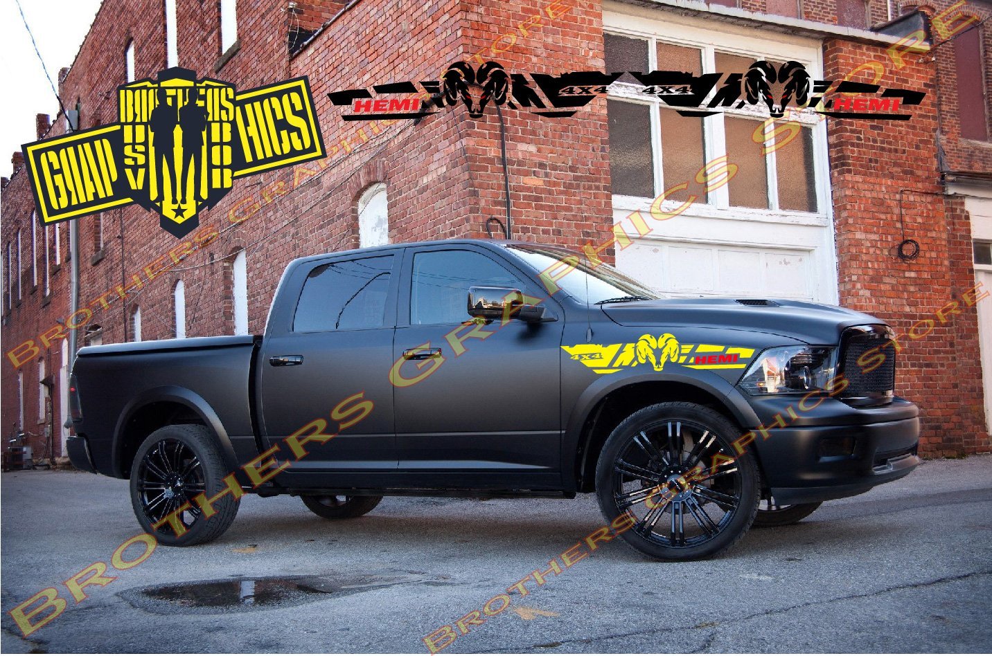 Autocollants Dodge Hemi | Autocollants Dodge Ram 2500 | Autocollants Dodge pour Dodge Ram