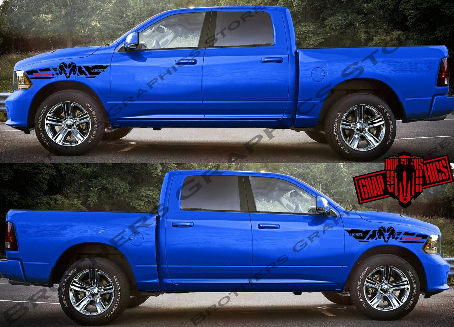 Autocollants Dodge Hemi | Autocollants Dodge Ram 2500 | Autocollants Dodge pour Dodge Ram