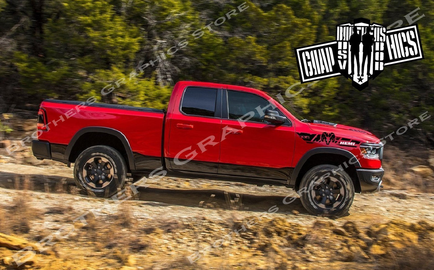 Autocollants Dodge Hemi | Autocollants Dodge Ram 2500 | Autocollants Dodge pour Dodge Ram