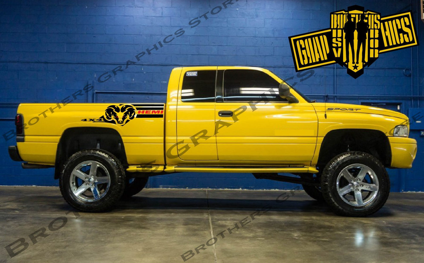Autocollants Ram 1500 | Autocollants Dodge Ram pour camions | Autocollants Dodge pour Dodge Ram