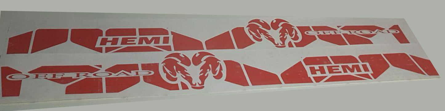 Autocollant Ram Hemi | Autocollants de carrosserie Dodge Ram | Autocollants Dodge pour Dodge Ram