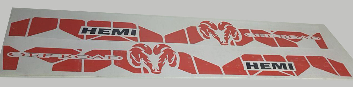 Autocollant Ram Hemi | Autocollants de carrosserie Dodge Ram | Autocollants Dodge pour Dodge Ram