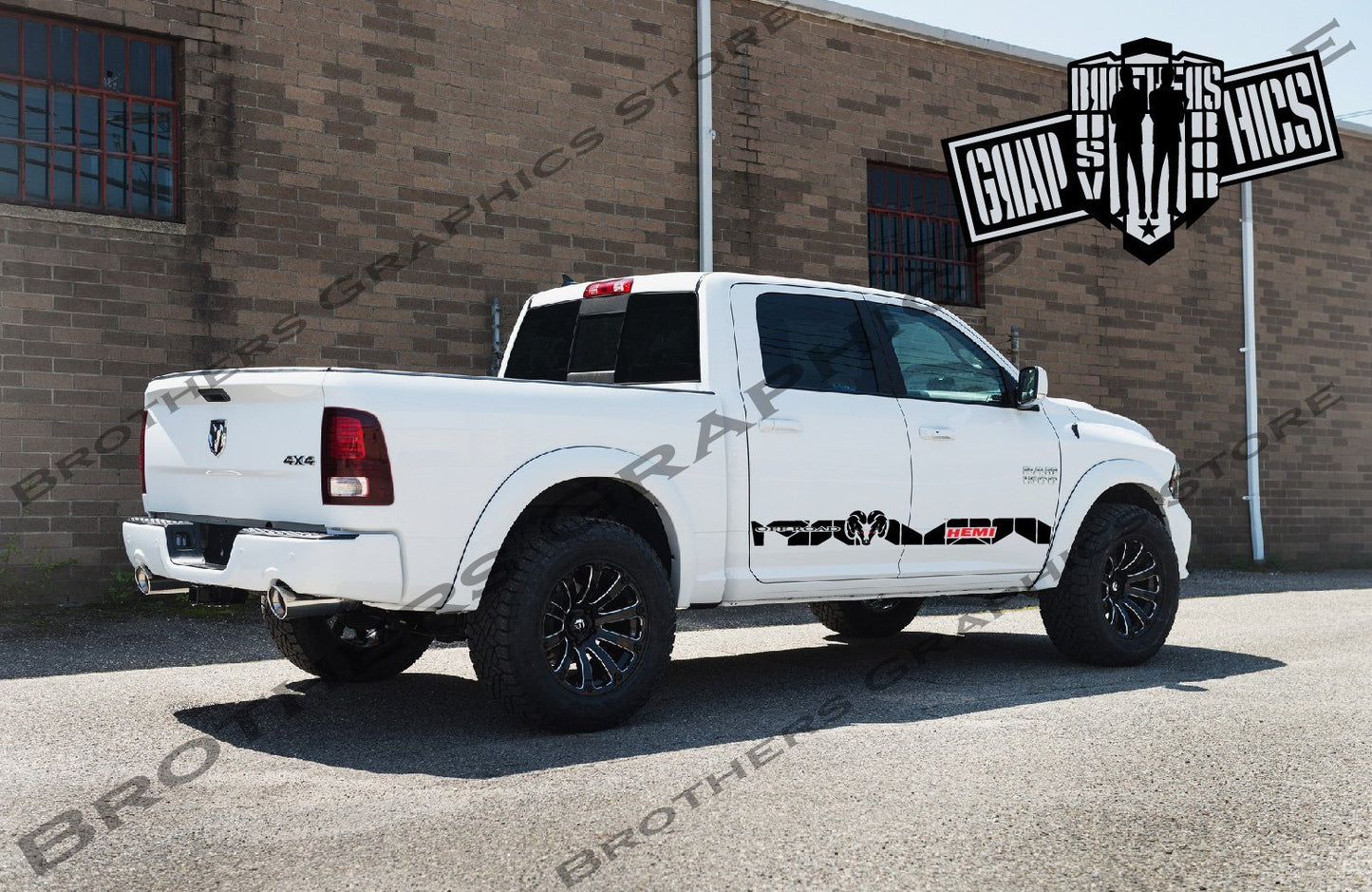Autocollant Ram Hemi | Autocollants de carrosserie Dodge Ram | Autocollants Dodge pour Dodge Ram
