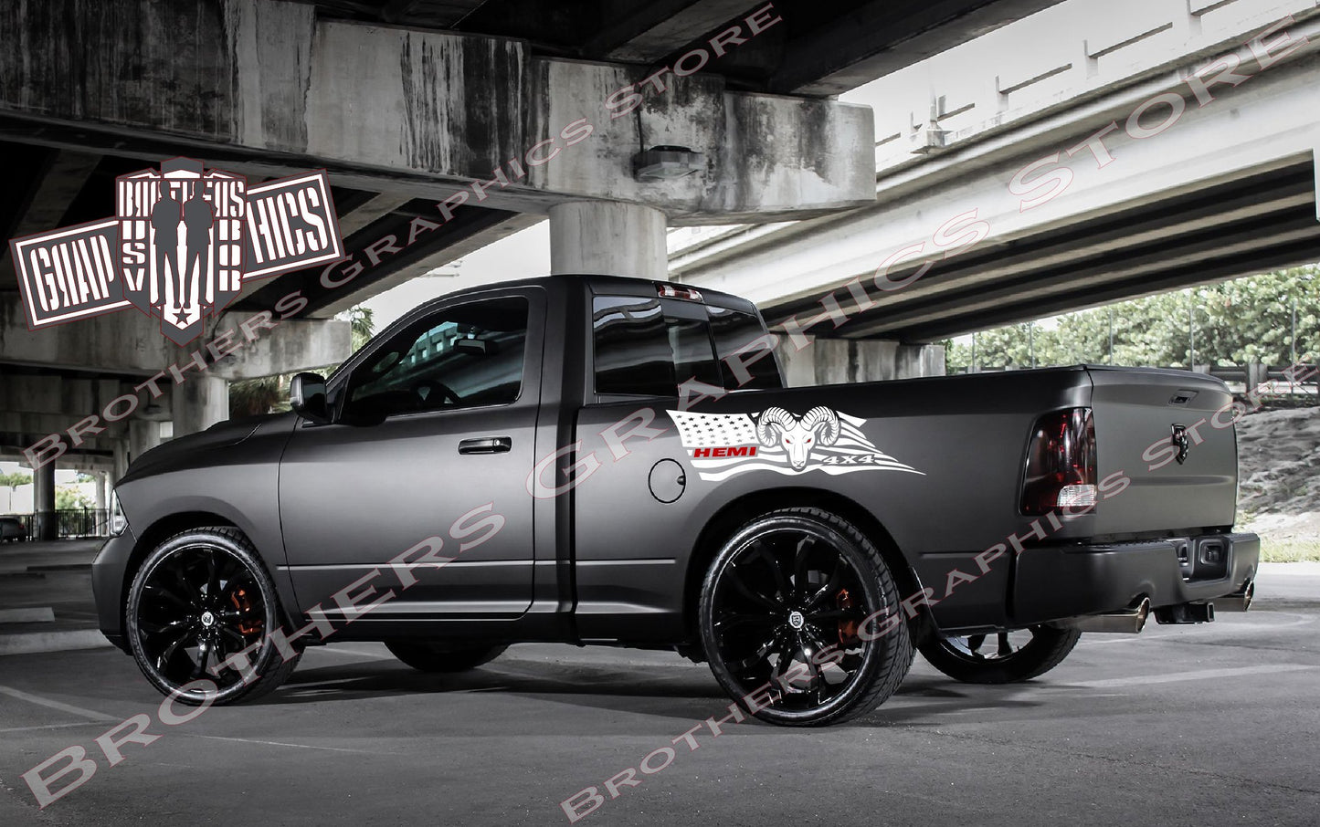 Autocollants pour camion Ram | Bandes Dodge Ram 1500 | Autocollants Dodge pour Dodge Ram