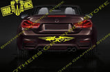 Rear Bumper Decal Sticker Vinyl Racing Stripes for BMW M4 - Brothers-Graphics